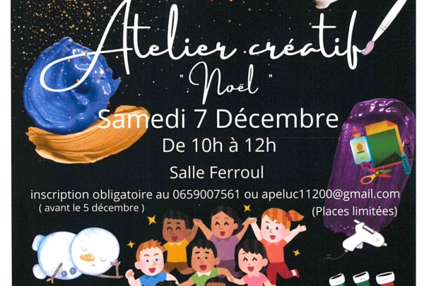 Atelier créatif de Noël